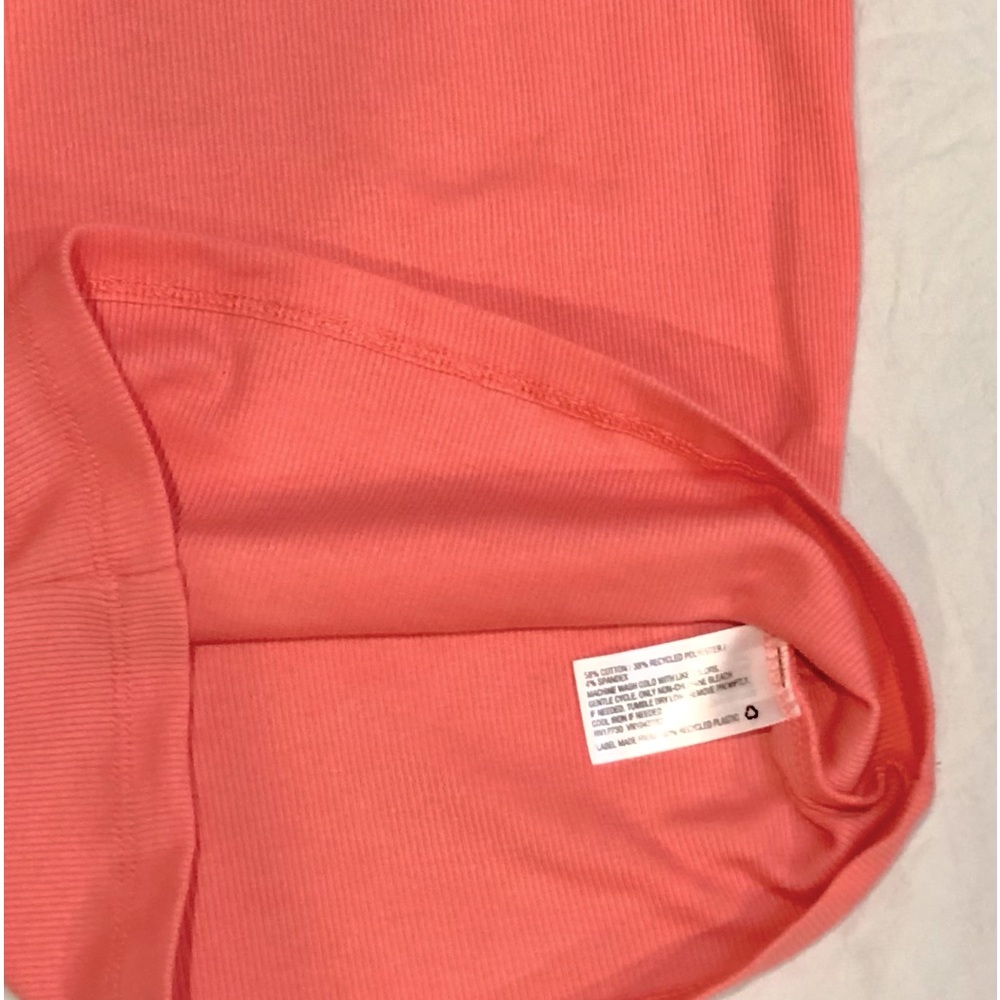 WILD FABLE Women's Slim Fit ribbed Tank Top Coral Pink size S NWT - Picture 6 of 9